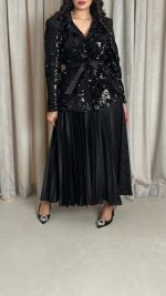 جاكيت ترترمع تنورة بلسيه