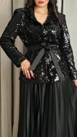 ⁦جاكيت ترترمع تنورة بلسيه⁩ - الصورة ⁦6⁩